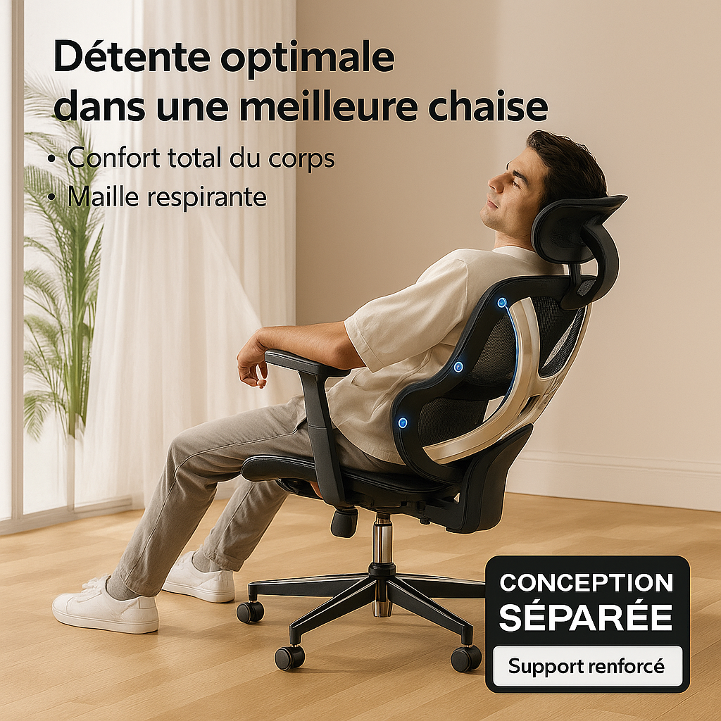 chaise de bureau ergonomique