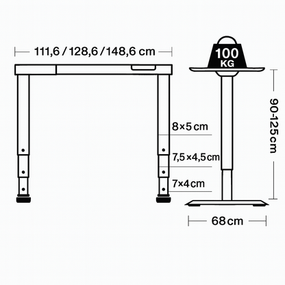 Bureau a hauteur ajustable