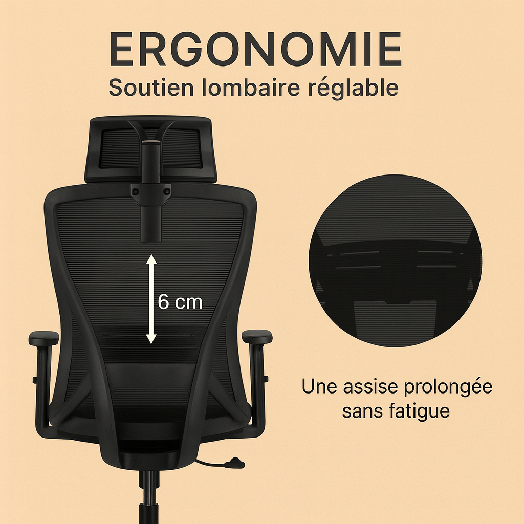 chaise de bureau ergonomique
