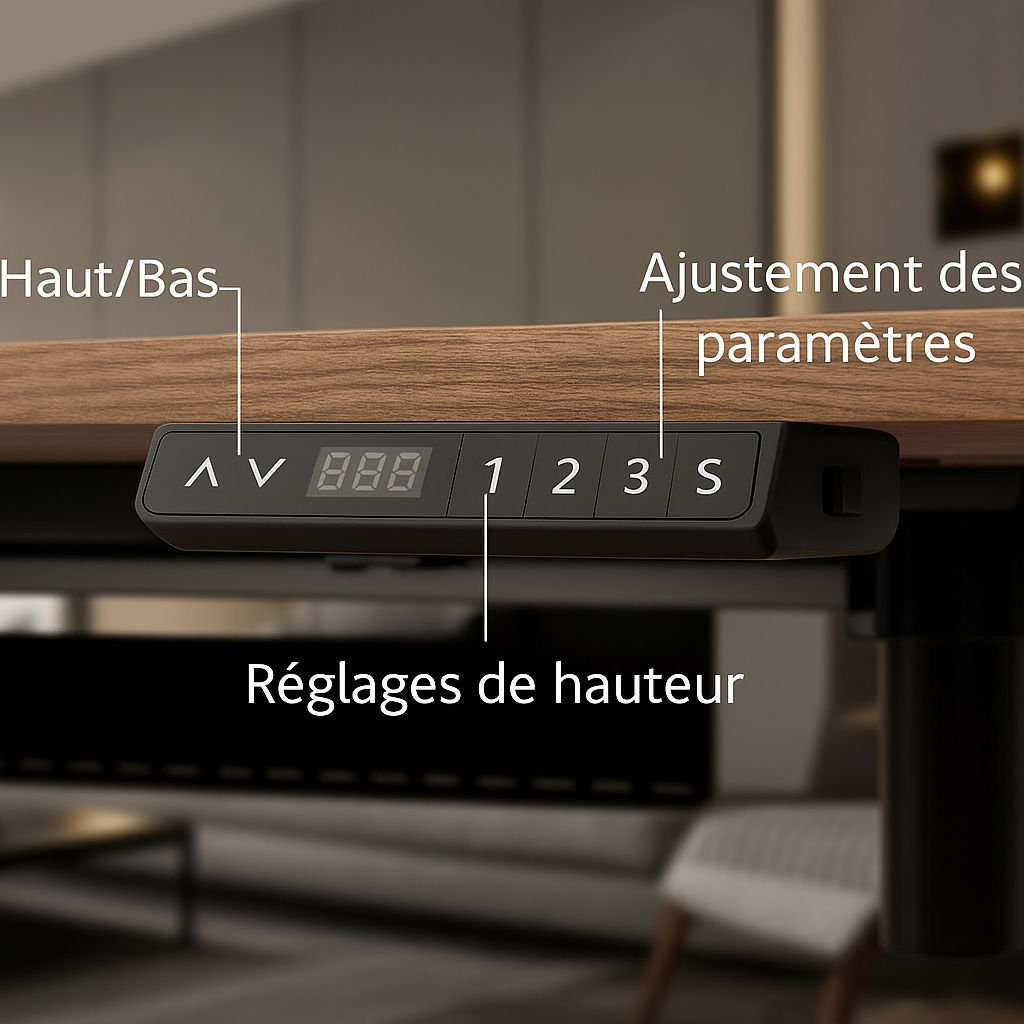 Bureau a hauteur ajustable