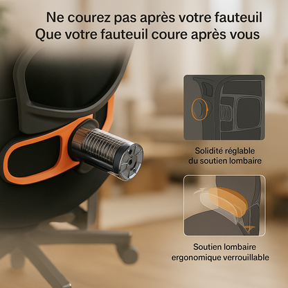 Chaise de bureau ergonomique haut de gamme