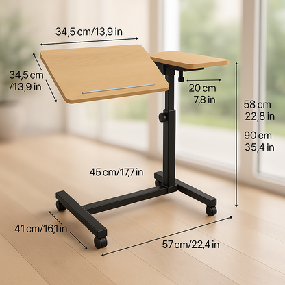 bureau ajustable et inclinable