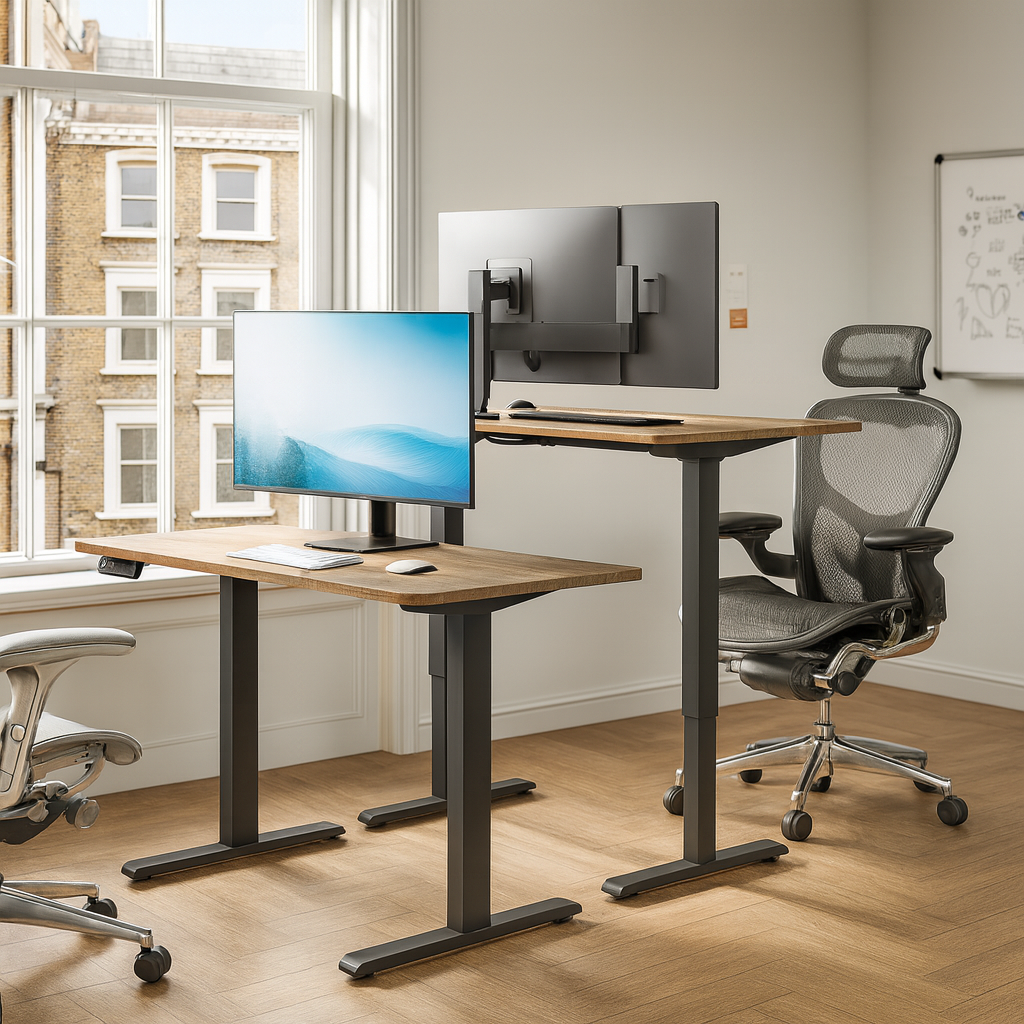 Cadre de bureau électrique réglable en hauteur