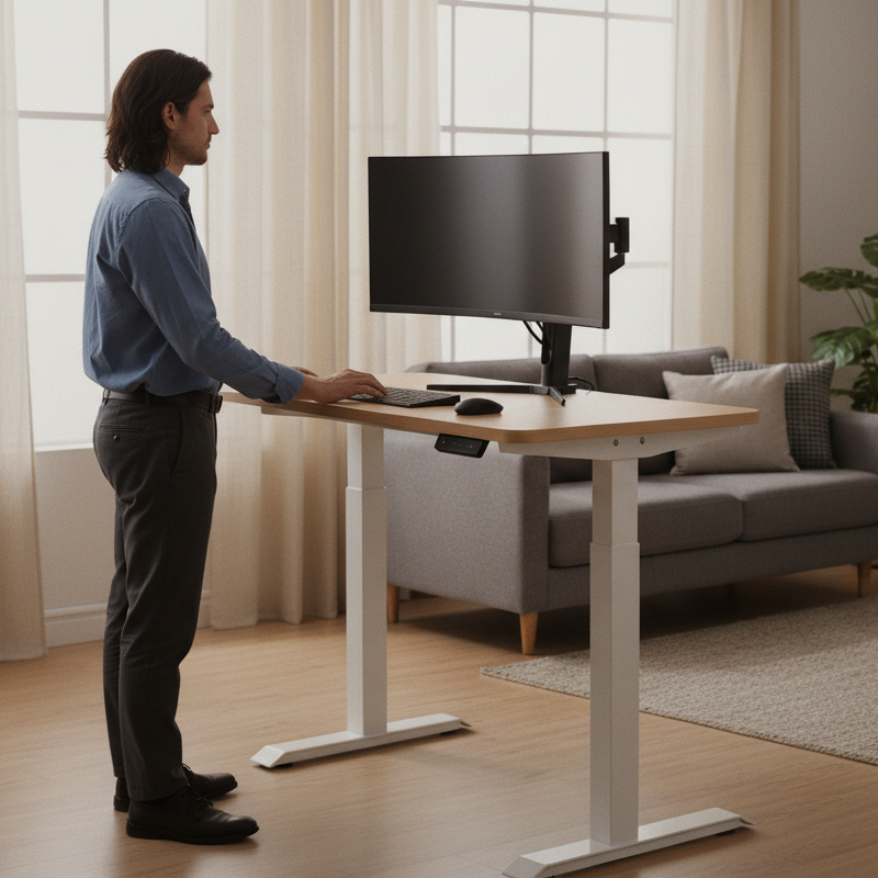 Bureau a hauteur ajustable